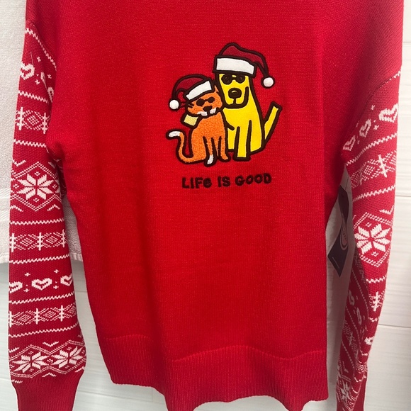 Life is Good Christmas Sweater - Picture 1 of 3